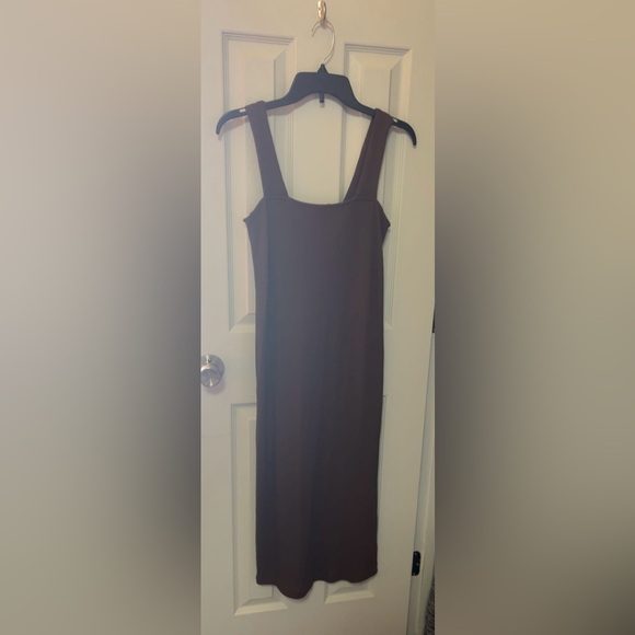 Old Navy Brown Sheath Midi Dress Bateau - Picture 1 of 3